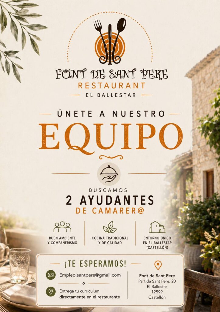empleo Busca de camareros